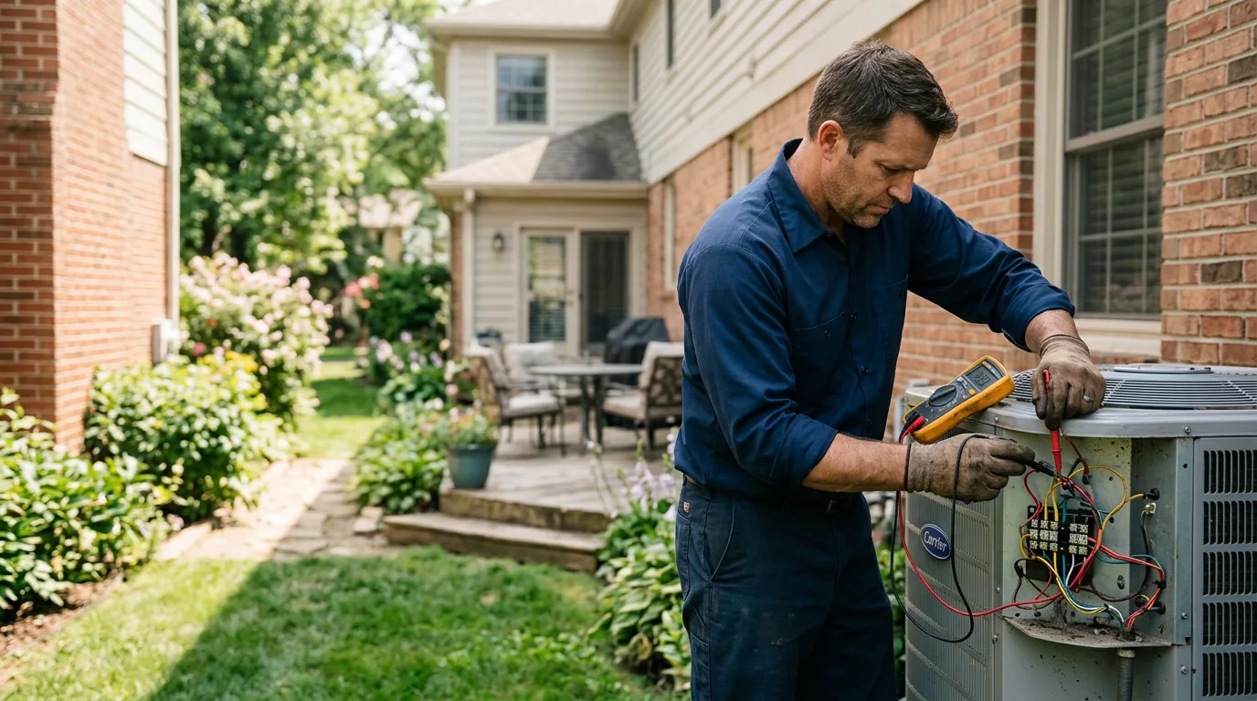 HVAC technician working near South Dayton, NY